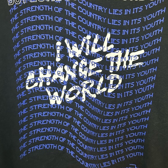 Boy London "I will change the world" oversized crewneck zipper sweater - Picture 8 of 10